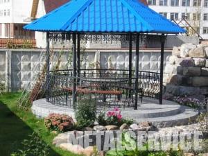 Беседки металлические из поликарбоната Беседки металлические из поликарбоната