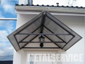 Изготовление козырьков из поликарбоната и металла Изготовление козырьков из поликарбоната